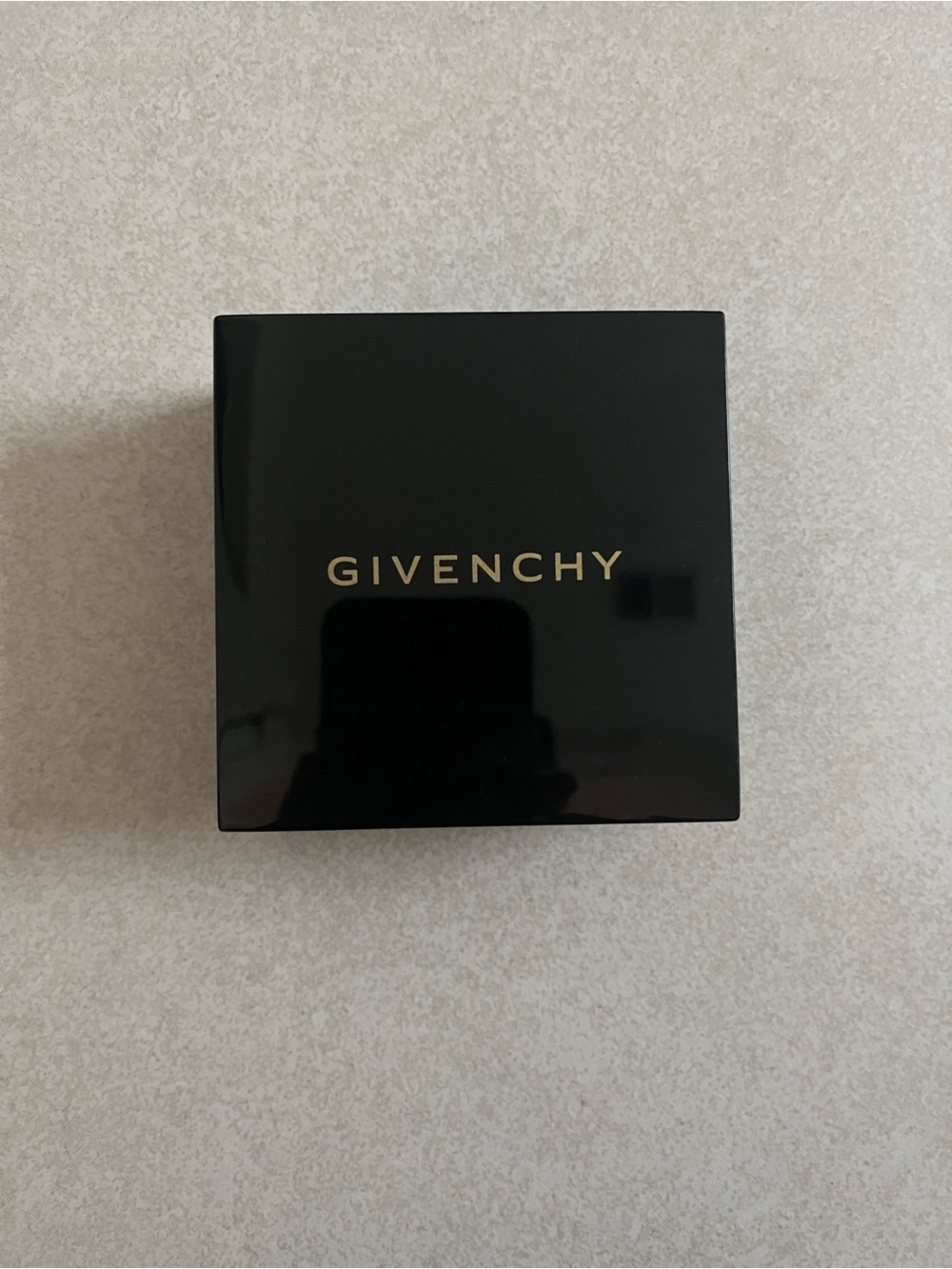 Givenchy Black Compact with Gold Logo Case